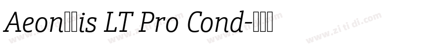 Aeon黑体is LT Pro Cond字体转换